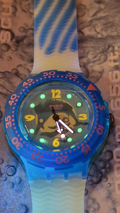 🕒 Swatch Scuba 200 – Swordfish (SDG101), 1993 – Vintage Diver