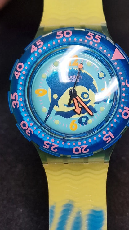 🕒 Swatch Scuba 200 – Swordfish (SDG101), 1993 – Vintage Diver