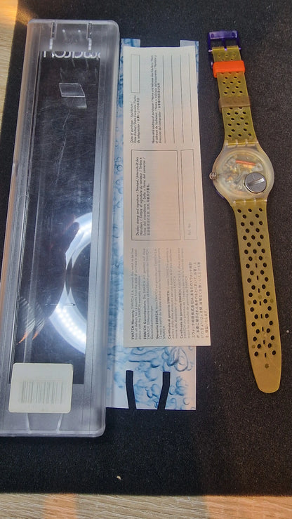 🔸 Swatch Scuba SDK103 Hypocampus (1990) – Iconic Scuba 200 Dive Watch