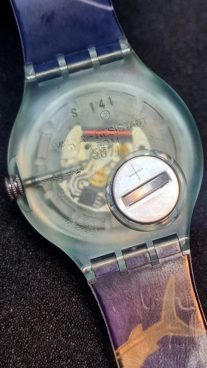 🦈 Swatch Scuba 200 – SDN101 Happy Fish (1991) 🎉