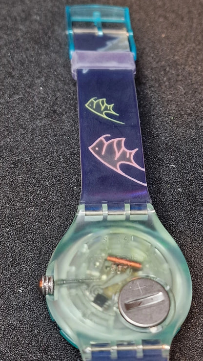 🦈 Swatch Scuba 200 – SDN101 Happy Fish (1991) 🎉