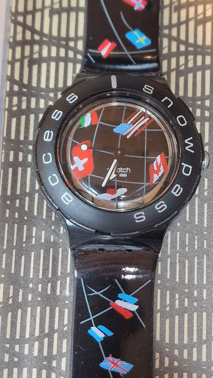 🏔️ Swatch Scuba SHB102 – Swiss Ski Team / Swissair (1998)