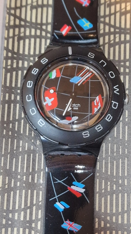 🏔️ Swatch Scuba SHB102 – Swiss Ski Team / Swissair (1998)