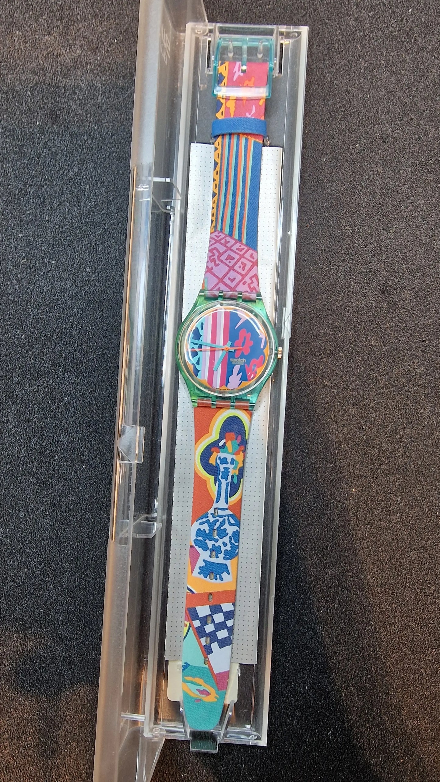 🌺 Swatch GL103 “Mogador” (1991) – Colorful Cultural Masterpiece