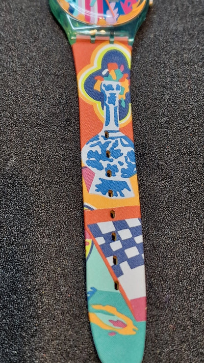 🌺 Swatch GL103 “Mogador” (1991) – Colorful Cultural Masterpiece