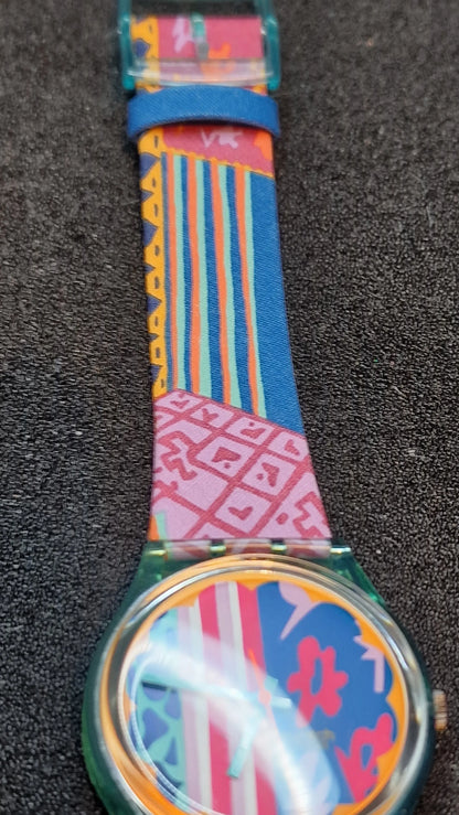 🌺 Swatch GL103 “Mogador” (1991) – Colorful Cultural Masterpiece
