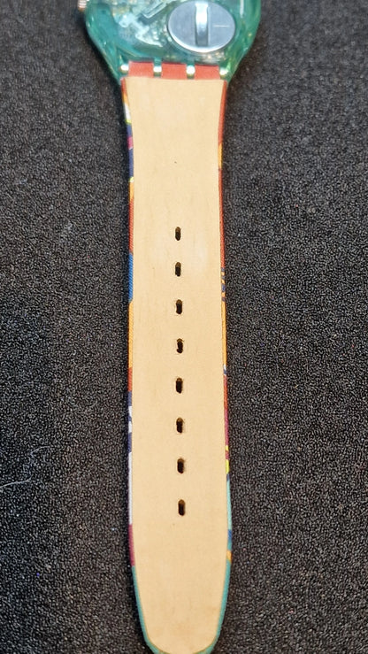 🌺 Swatch GL103 “Mogador” (1991) – Colorful Cultural Masterpiece