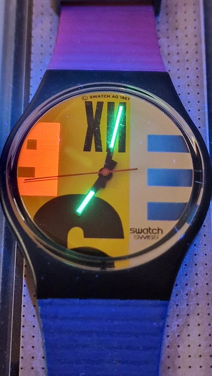 🕒 Swatch GB117 – “Nine to Six” (1987)