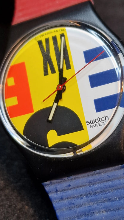 🕒 Swatch GB117 – “Nine to Six” (1987)