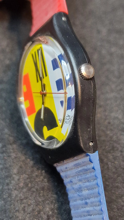 🕒 Swatch GB117 – “Nine to Six” (1987)