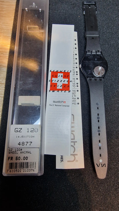 Swatch GZ120 – “Wheel Animal” (1991) – Limited Limited Edition #4877/5555