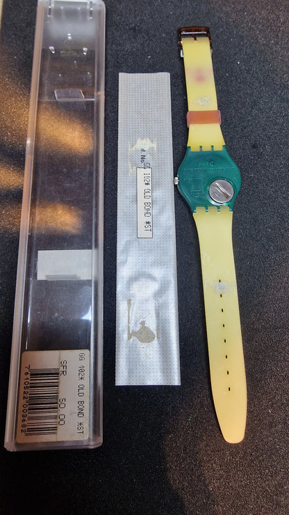 🟢 Swatch GG102 – Old Bond (1988)