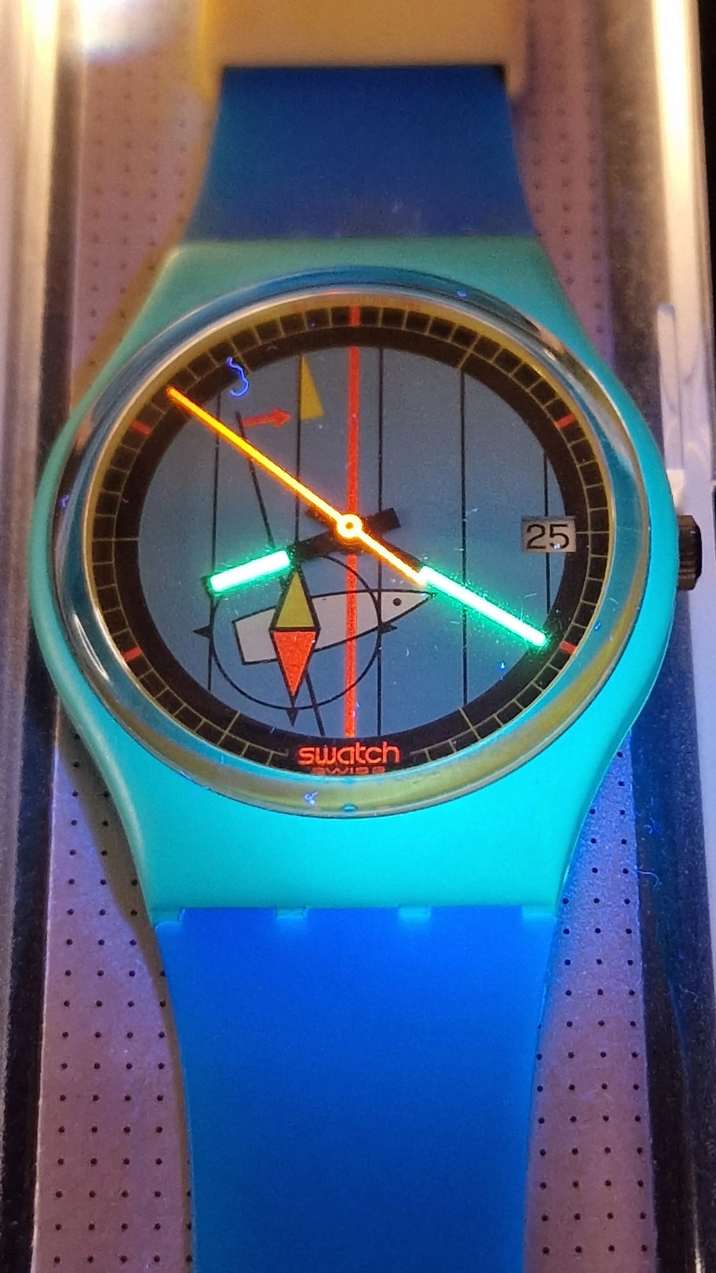 🌺 Swatch GL400 – “Pago Pago” (1986) | Vintage Original