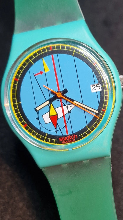 🌺 Swatch GL400 – “Pago Pago” (1986) | Vintage Original