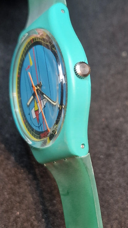 🌺 Swatch GL400 – “Pago Pago” (1986) | Vintage Original