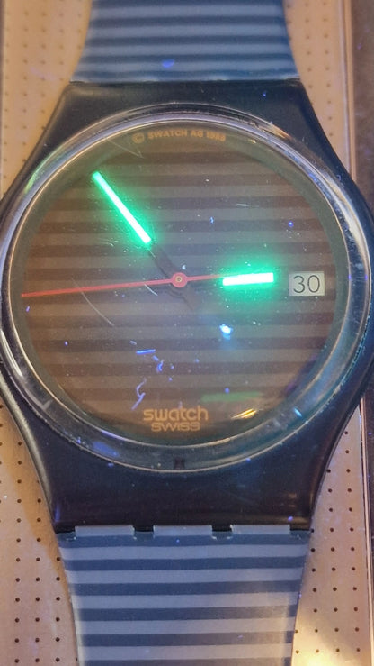 🕒 Swatch GB411 – Grey Line (1989)