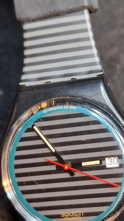 🕒 Swatch GB411 – Grey Line (1989)