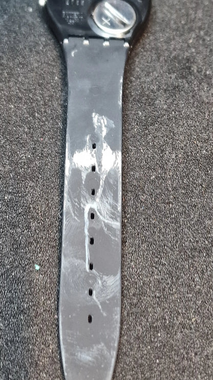 🟡 Swatch LB119 – “Taxi Stop” (1989) | Vintage Original