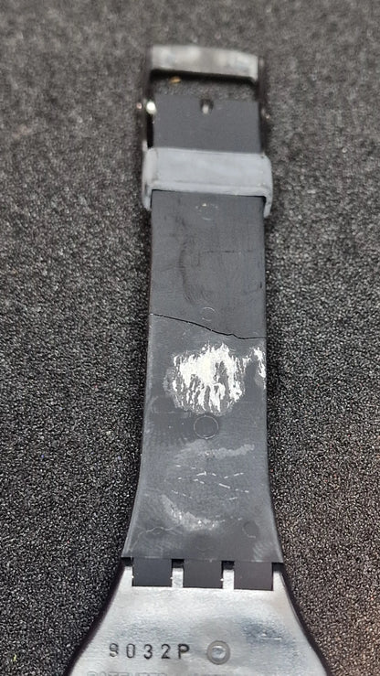 🟡 Swatch LB119 – “Taxi Stop” (1989) | Vintage Original