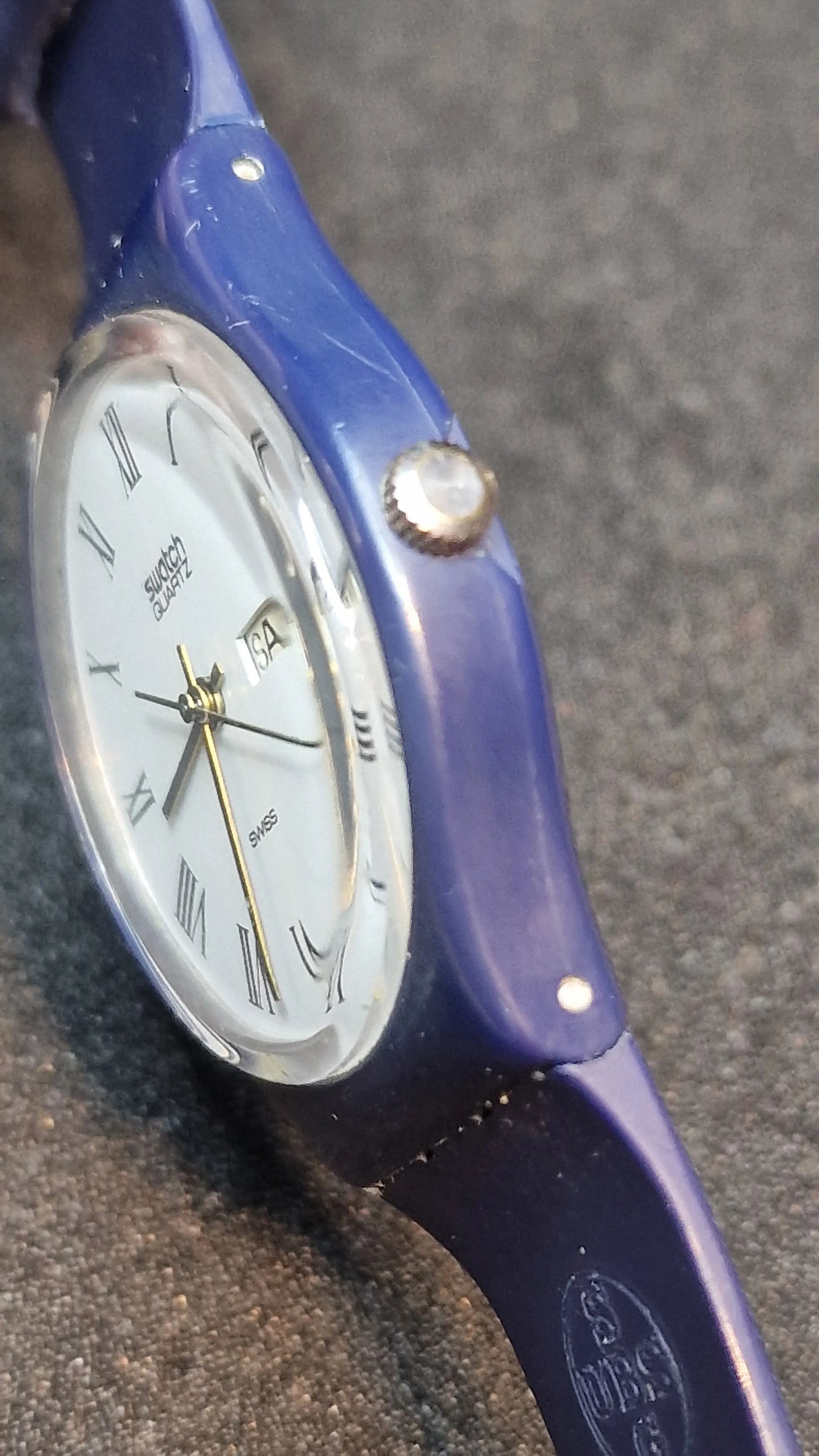 🕰️ Swatch FB702 – Navy Roman (1984) | Vintage Classic | Original