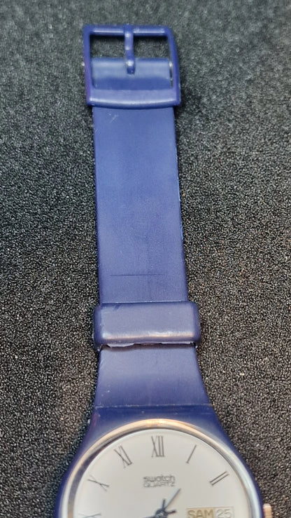 🕰️ Swatch FB702 – Navy Roman (1984) | Vintage Classic | Original