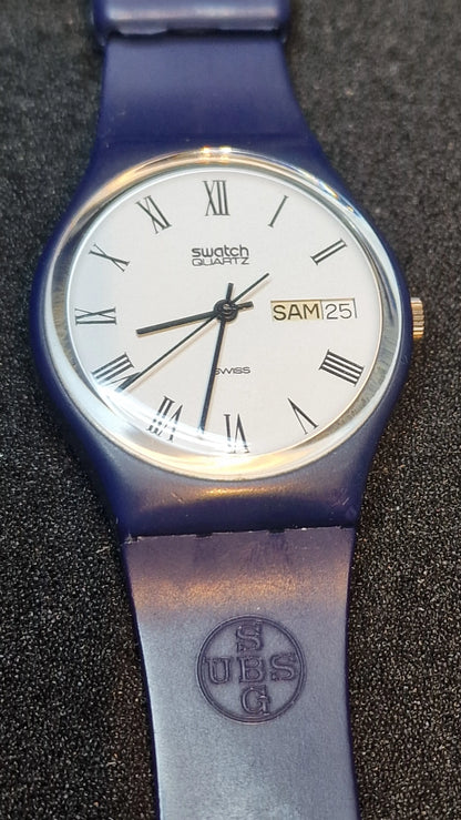 🕰️ Swatch FB702 – Navy Roman (1984) | Vintage Classic | Original