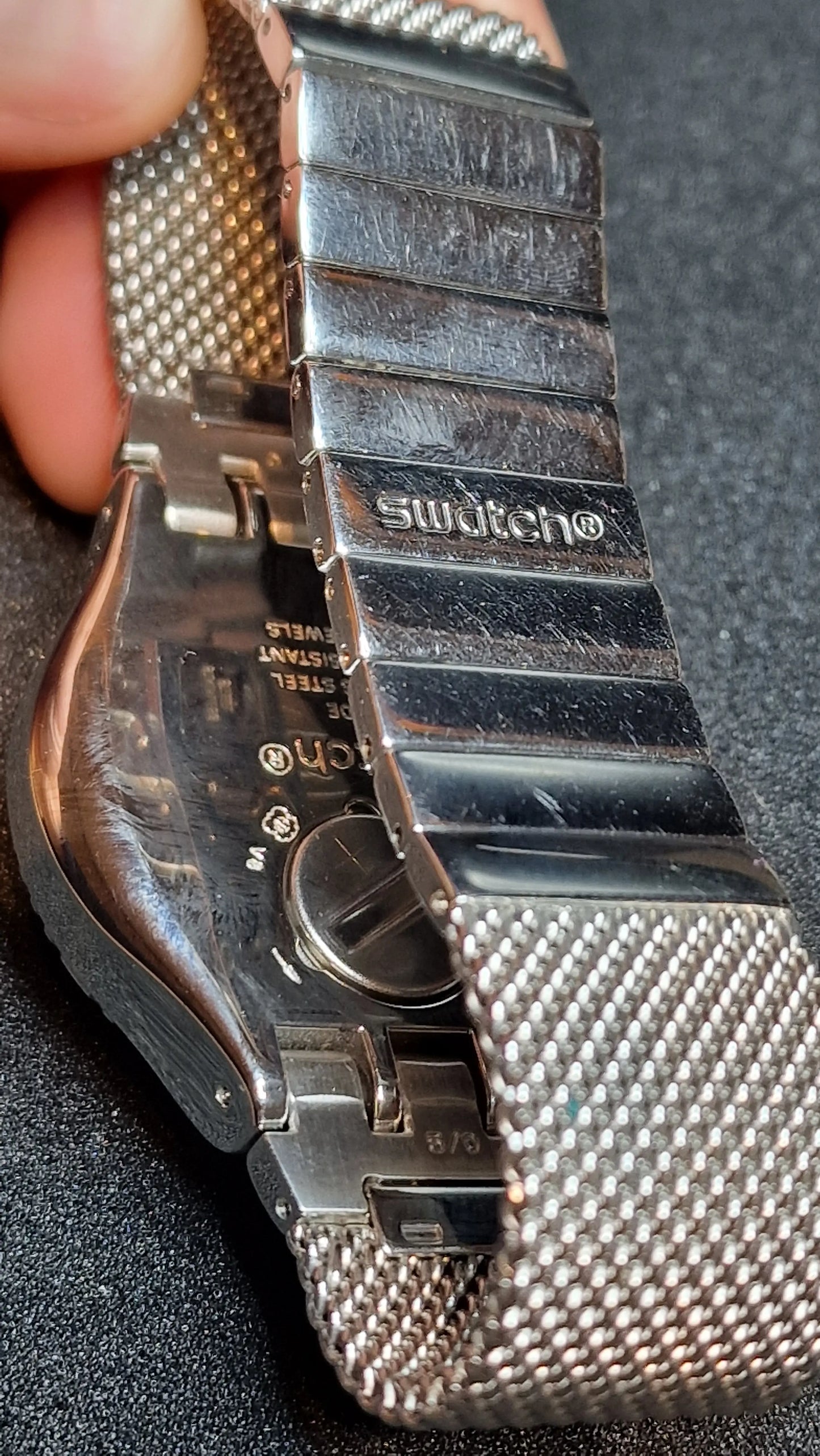 ⏱️ Swatch Irony Chrono YVS405G – “Silverisch”