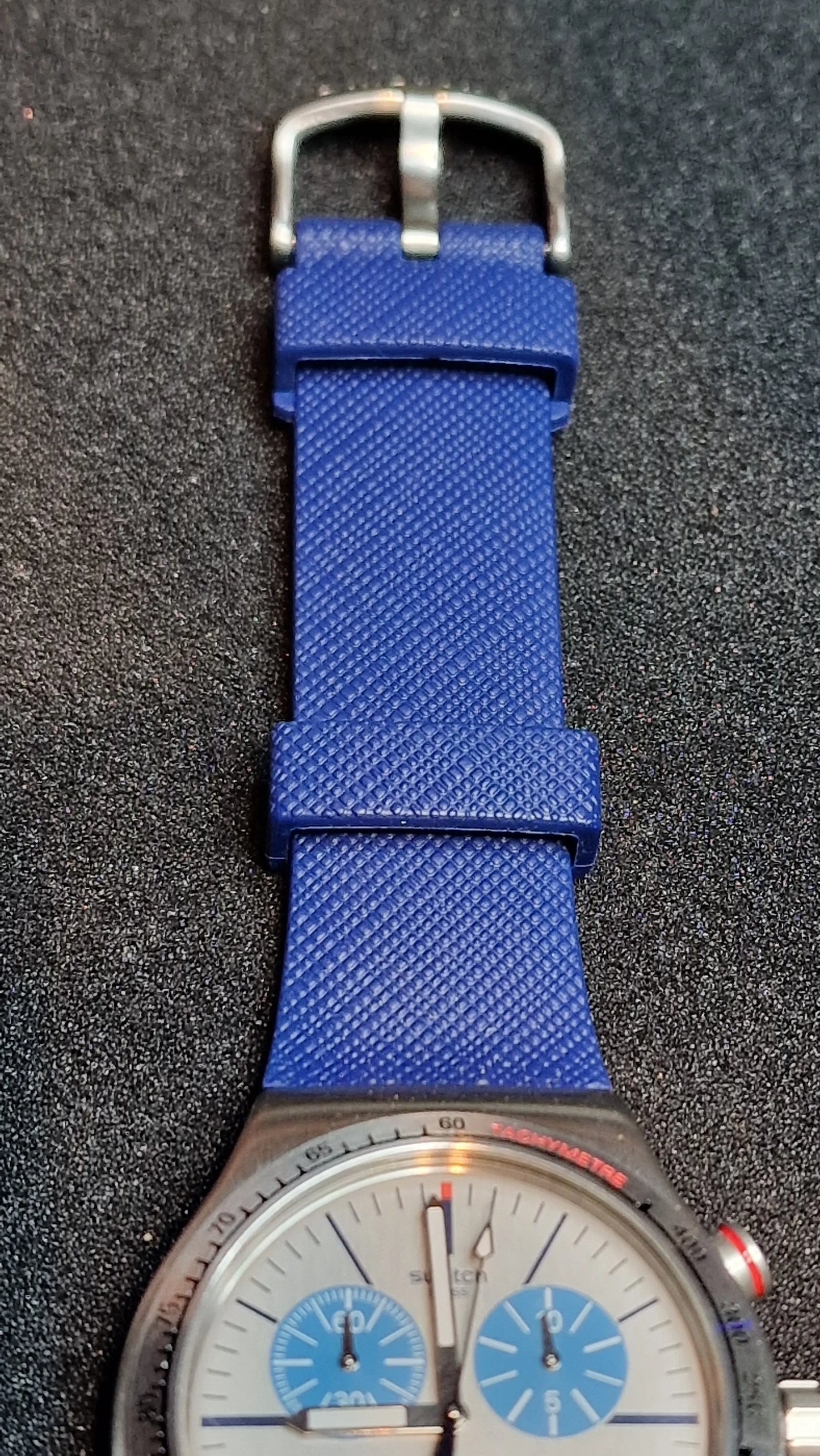 🔥 Swatch Irony Chrono YVS435 “Blau Me On” – 44mm | Swiss Made Icon 🔥