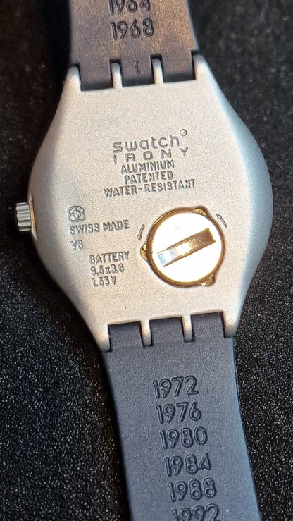 🌍 Swatch Irony Aluminium “Sydney 2000 Olympic” YGS7004 – Big Backfire (2000)