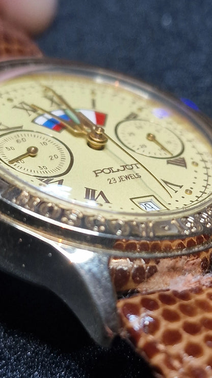 ⌚ Poljot “Moscow 1992 – Rome” Mechanical Chronograph 🇷🇺🇮🇹 | Limited 12115/25000 ✅