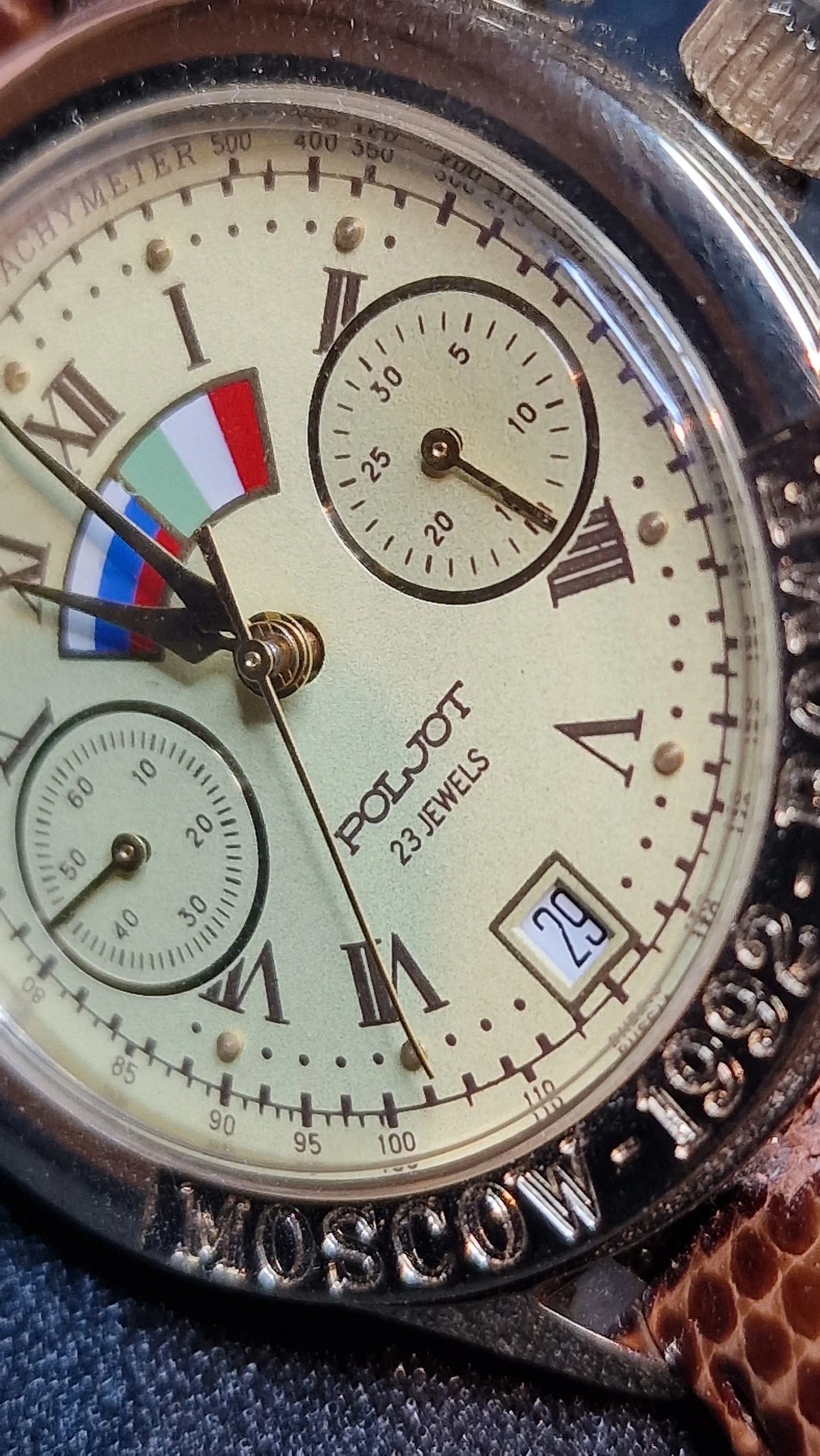 ⌚ Poljot “Moscow 1992 – Rome” Mechanical Chronograph 🇷🇺🇮🇹 | Limited 12115/25000 ✅
