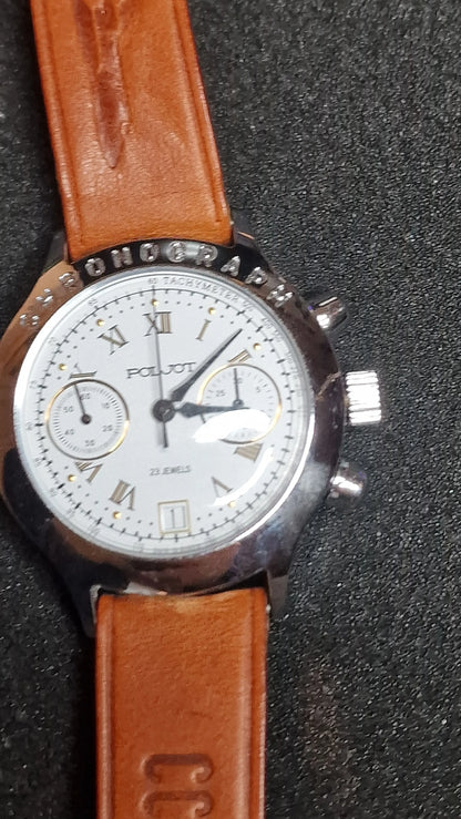 ✈️ Poljot BURAN Chronograph – Handwinding Cal. 3133 (23 Jewels) – Vintage Pilot Style 🧭