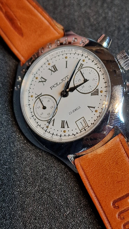 ✈️ Poljot BURAN Chronograph – Handwinding Cal. 3133 (23 Jewels) – Vintage Pilot Style 🧭