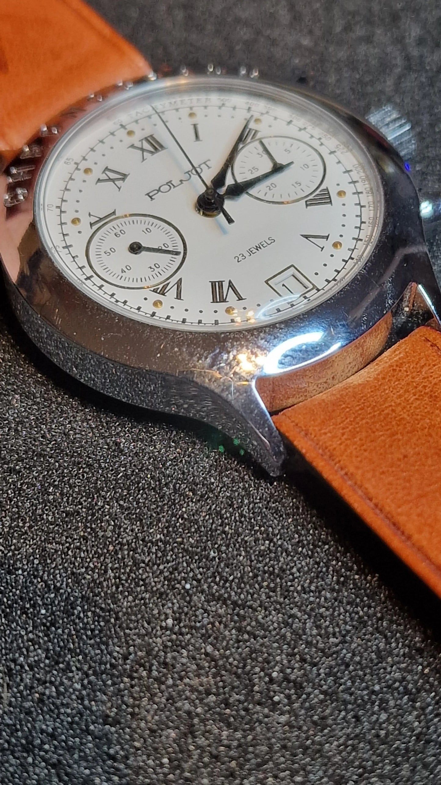 ✈️ Poljot BURAN Chronograph – Handwinding Cal. 3133 (23 Jewels) – Vintage Pilot Style 🧭
