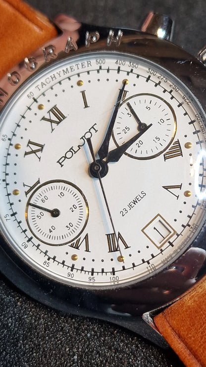✈️ Poljot BURAN Chronograph – Handwinding Cal. 3133 (23 Jewels) – Vintage Pilot Style 🧭