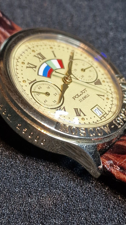 Poljot “Moscow 1992 – Rome” Mechanical Chronograph (Limited 23532/25000) 🇷🇺🇮🇹