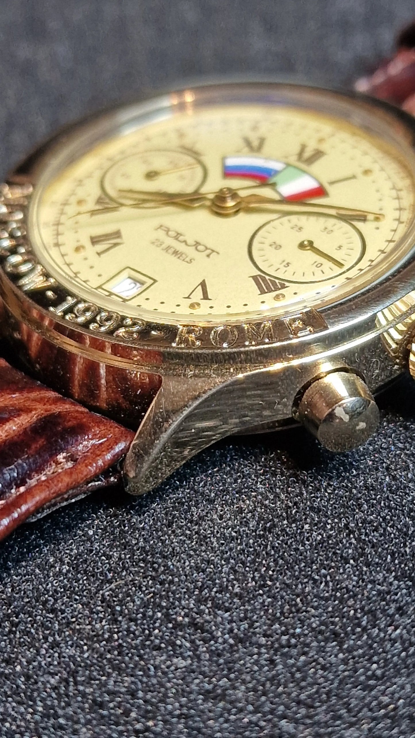 Poljot “Moscow 1992 – Rome” Mechanical Chronograph (Limited 23532/25000) 🇷🇺🇮🇹