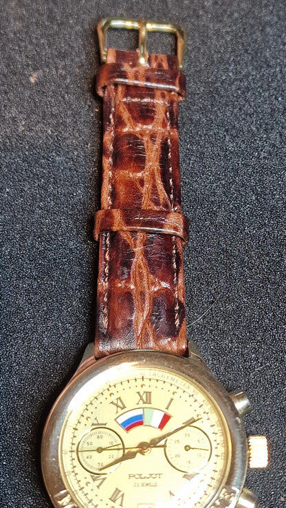 Poljot “Moscow 1992 – Rome” Mechanical Chronograph (Limited 23532/25000) 🇷🇺🇮🇹