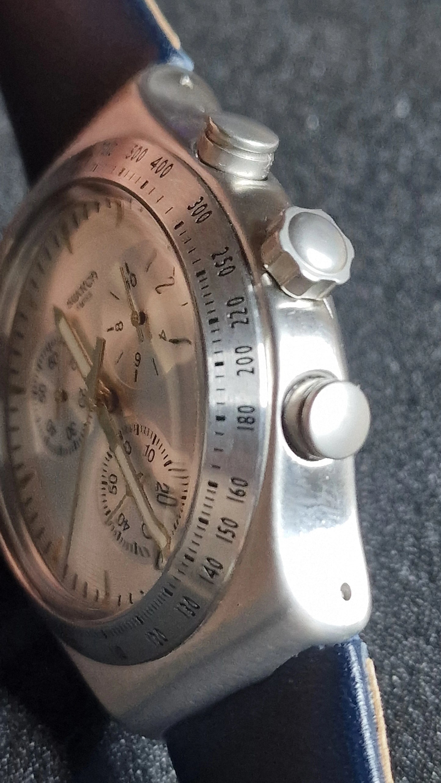 ⌚ Swatch Irony Chrono YVS460 “Dakmeblue” (2018) – Blue Strap 🔵✨