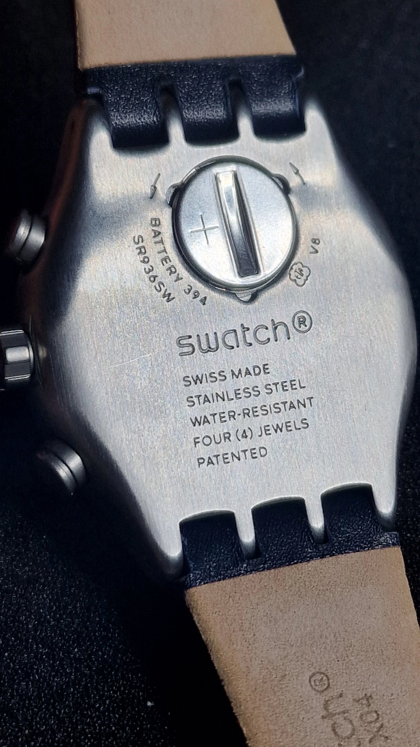 ⌚ Swatch Irony Chrono YVS460 “Dakmeblue” (2018) – Blue Strap 🔵✨