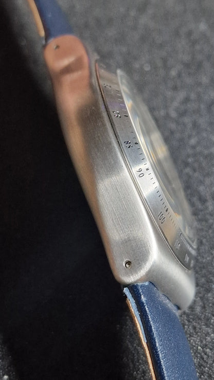 ⌚ Swatch Irony Chrono YVS460 “Dakmeblue” (2018) – Blue Strap 🔵✨