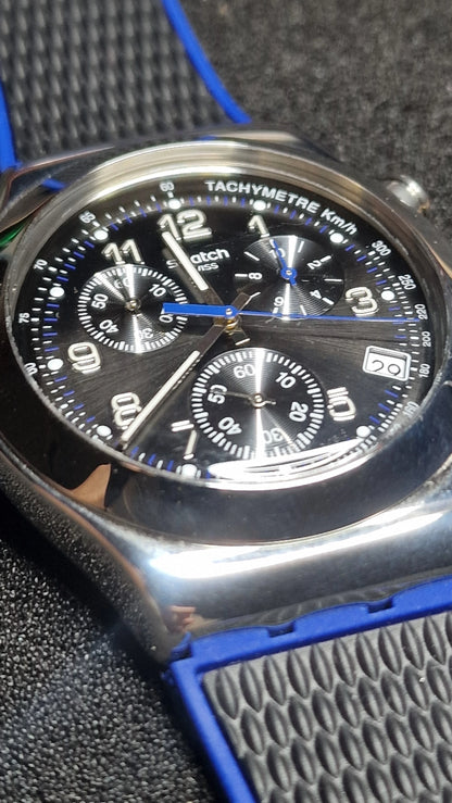 Swatch Irony Chrono YVS451 “Secret Mission” (AG2018) 🕵️‍♂️⏱️