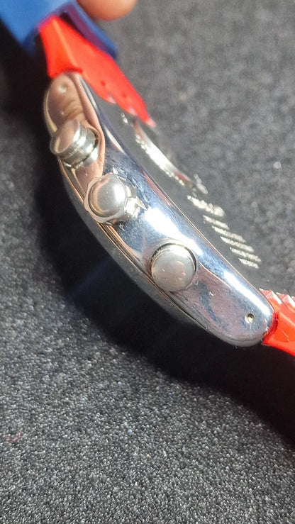 Swatch Irony Chrono YVS452 “Secret Operation” (2018) 🔴🔵 Tachymeter