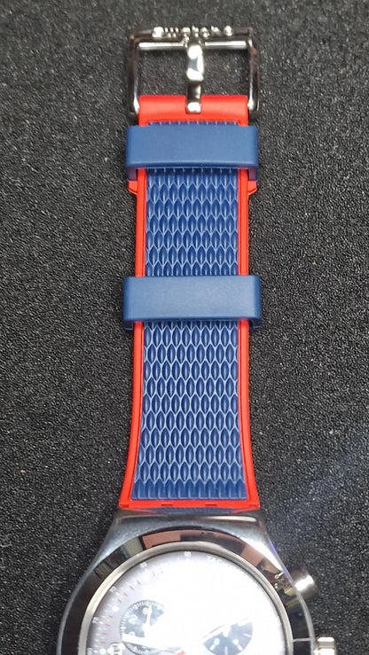 Swatch Irony Chrono YVS452 “Secret Operation” (2018) 🔴🔵 Tachymeter