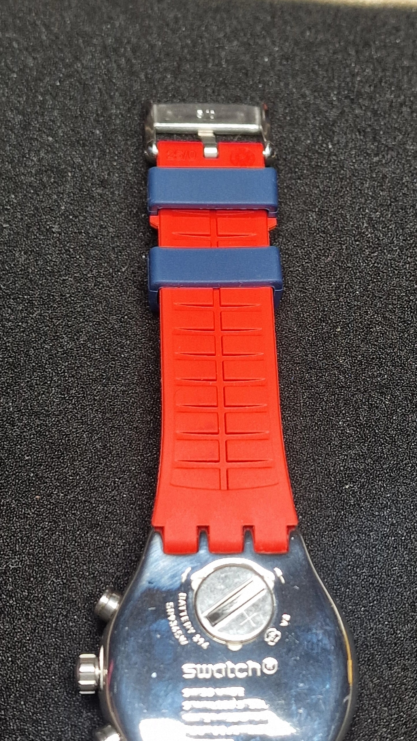 Swatch Irony Chrono YVS452 “Secret Operation” (2018) 🔴🔵 Tachymeter