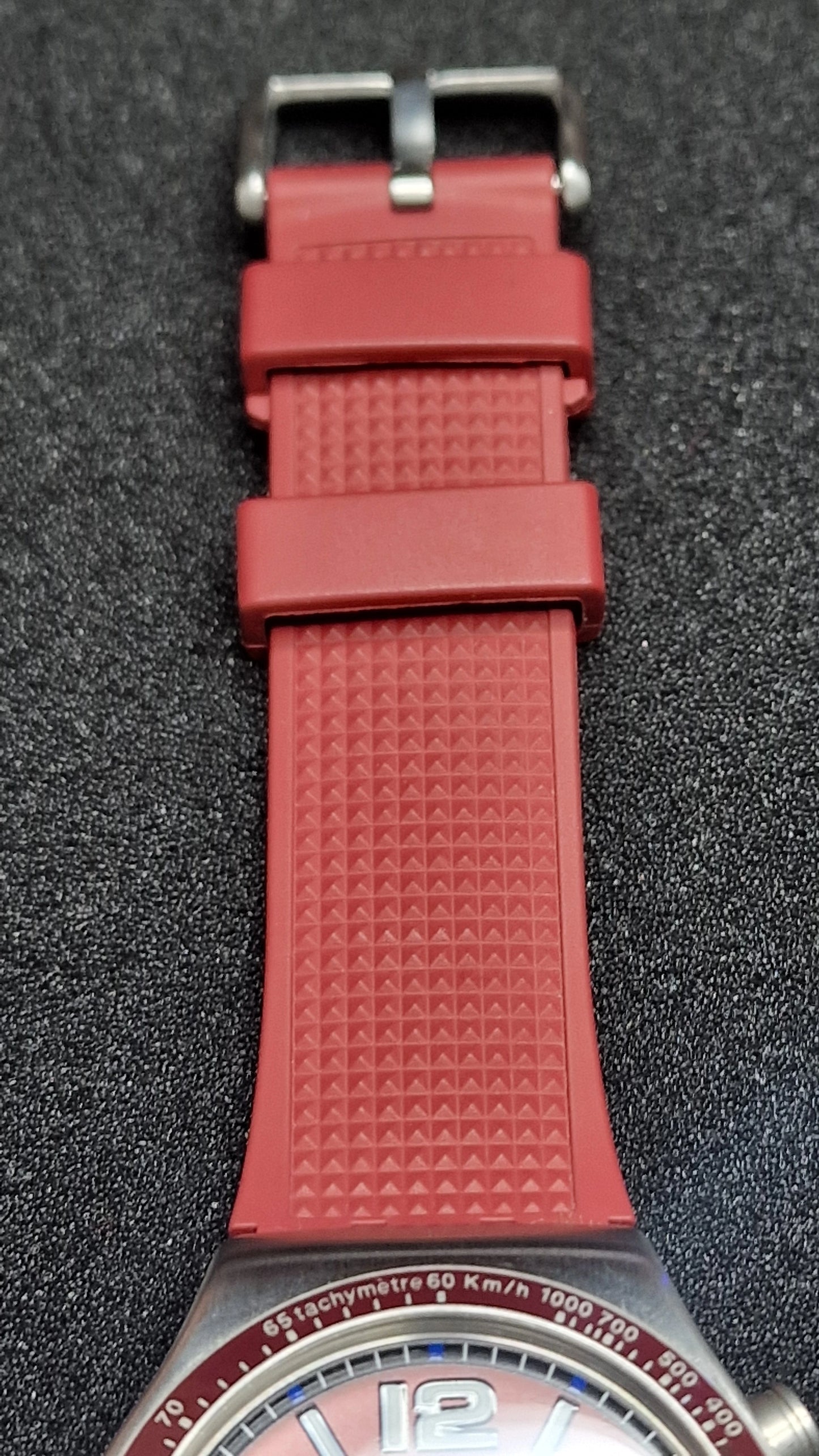 🍷⏱️ Swatch Irony Chrono YVS464 “Wine Grid” (AG2019)