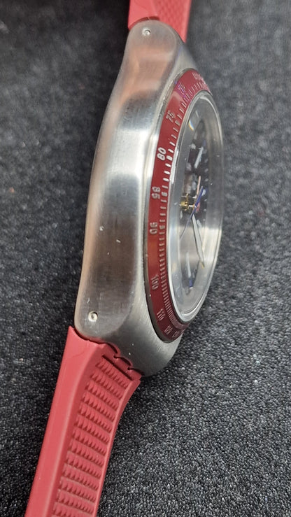 🍷⏱️ Swatch Irony Chrono YVS464 “Wine Grid” (AG2019)