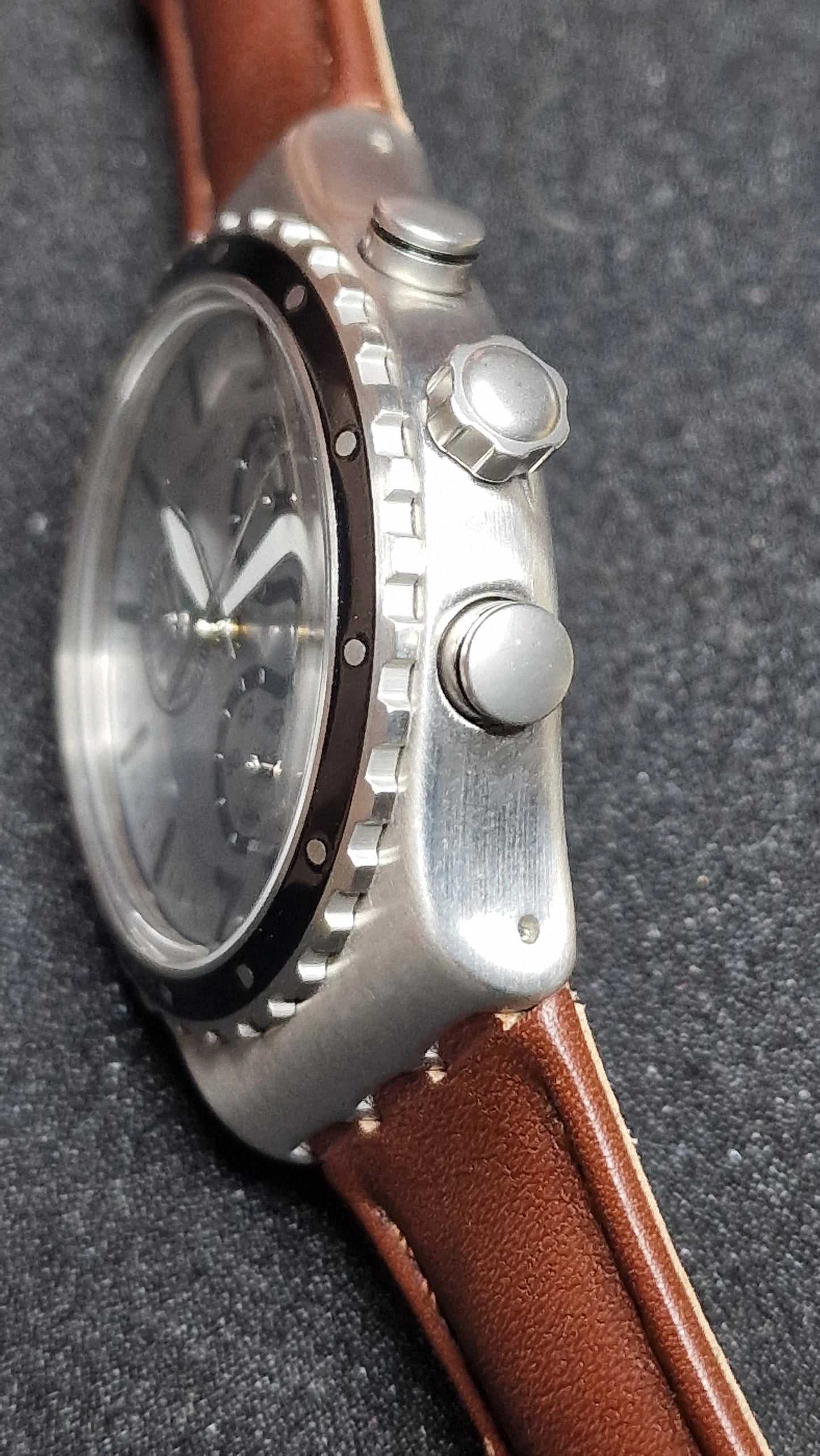 Swatch Irony Chrono YVS437 “Grandino” ⏱️🇨🇭 (Stainless Steel + Date) AG2016