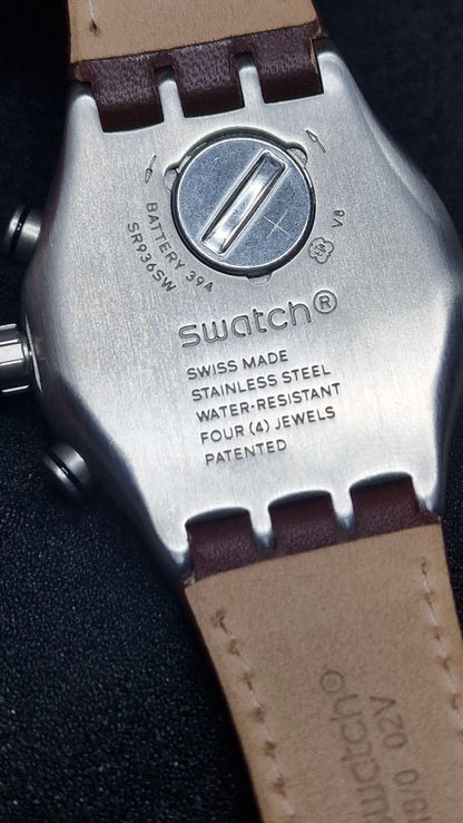 Swatch Irony Chrono YVS437 “Grandino” ⏱️🇨🇭 (Stainless Steel + Date) AG2016