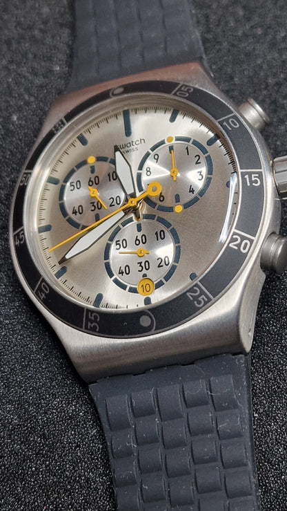 🕹️ Swatch Irony Chrono YVS420 “Jump High” (AG 2014) – sporty chrono with killer lume ✨